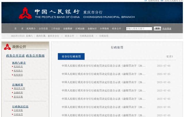 富民银行、长安汽车金融、小雨点小贷等多家金融机构被央行处罚！
